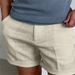 Men's Clothing Men's Linen Slant Pocket Solid Color Comfortable And Breathable Sports Outdoor Daily Shorts_viptrois.com
