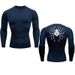 Men's Clothing Quick Drying Long Sleeve T-Shirt Printed Fitness Running Top Elastic Casual Sports Fitted Cycling_viptrois.com