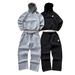 Men's Clothing Autumn/winter Men's Trendy Hooded Patch Print Sports Casual Comfortable Suit 003_viptrois.com