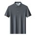 Cotton Short Sleeved T-sh For Men In Summer 2025, New Style With A Thin Collar, Breathable, Solid Color Men's Polo_viptrois.com