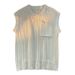 Men's Clothing new solid color simple vest wool vest men ins autumn pullover trend round neck sweater top_viptrois.com