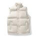 Men's Lightweight Quilted Vest, Slim Fit Stand Collar Puffer Sleeveless Jacket For Winter, Stylish Layering Piece For Casual & Streetwear_viptrois.com