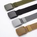Outdoor men's and women's tactical student military training nylon breathable plastic buckle, canvas belt, female_viptrois.com