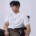 Men's Clothing Waffle Ice Silk Polo Shirt Black Men's Elastic Free Ironing Casual Business Design Lapel Knit Sweater Short Sleeves_viptrois.com