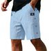 Men’s Summer Side-Button Shorts – Loose Fit Casual 5-Inch Outseam Breathable Quick-Dry Outdoor Walking Beach Gym Short Pants_viptrois.com