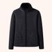 Unisex Reversible Fleece Jacket With Stand Collar - Winter Warm Plush Coral Fleece Coat For Men & Women - Thick Double-Sided Flannel Outerwear_viptrois.com