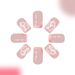 Short Bright Face Generous Armour Europe And The United States Cross-border Foreign Trade French Relief Flower Pearl Detachable Wear Nail Art 24 Piece_viptrois.com