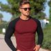 Men's Clothing Slim Fit Long Sleeve T-Shirt For Men Round Neck Arm Zippers Style Casual Bottoming Shirt For Formal & Casual_viptrois.com