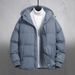 Men's Clothing Cotton Coat Thickened Hooded Thickened Cotton Hooded Jacket - Loose Fit, Warm & Stylish Winter Coat For Casual & Outdoor Activities_viptrois.com
