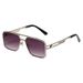 Retro Square Frame Driving Sunglasses For Men - High-End Polarized UV Protection Classic Aviator Style_viptrois.com