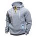 Spring Autumn 2025 Fashion Hoodies Outerwear Men's 100% Polyester Splicing Long Sleeve Casual Loose Hooded Sweatshirts M-3XL_viptrois.com