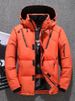 Men's Short Winter Casual Outdoor Thickened Hooded Down Jacket_viptrois.com