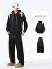 Men's Raglan Sleeve Color Block Hoodie And Joggers Set, Loose Fit Streetwear Tracksuit Hong Kong Style Sportswear For Casual Wear_viptrois.com