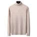 Men's Clothing Turtleneck sweater for men autumn and winter inner wear slim long collar base sweater solid color trendy sweater warm sweater_viptrois.com