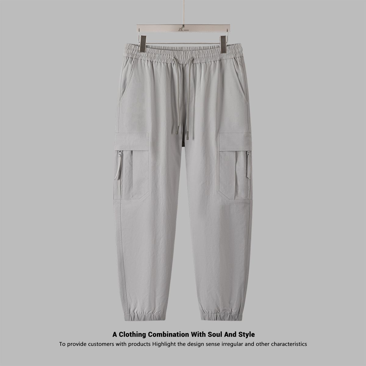 Men's Cargo Jogger Pants – Loose Fit Outdoor Pants With Utility Pockets, Water-Resistant Fabric (Black/Dark Gray/Rock Gray/Army Green, M-4XL)_viptrois.com