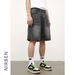 Nirben Denim | American Trendy Brand Ink Splashed Paint Dot Denim Shorts Men's High Street Loose Straight Five Point Pants_viptrois.com