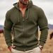 Spring Autumn New Men Sweatshirts Long Sleeve Hoodie Coats Zipper Solid Plaid Jacquard Jacket Male Loose Hoodies Man Clothing_viptrois.com