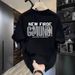 Men's Clothing Summer New Letter Print Cotton Round Neck Short Sleeve Men's Trendy Loose Casual Half Sleeve Versatile Couple Tops_viptrois.com