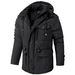 Men's Large-sized Mid-length Cotton-padded Jacket With Fleece And Thickening, A Warm Cotton-padded Jacket For Outdoor Use In Sub-zero Temperatures_viptrois.com
