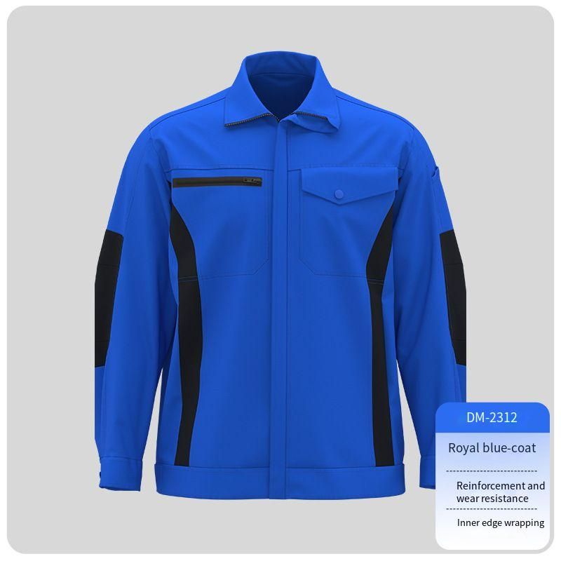 Men's Two-Tone Workwear Set - Reinforced Durable Coveralls For Factory, Workshop & Mechanical Repair - Moisture-Wicking Polyester - S-5xl_viptrois.com