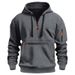 A New Men's Hoodie With A Zipper And A Hood For Autumn And Winter, Featuring Fleece_viptrois.com