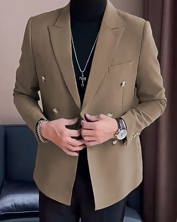 Men's Clothing Casual Suit Jacket For Men Spring And Autumn High End British Business Single West Trendy Slim Men's Suit_viptrois.com