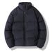 Unisex Stand Collar Cotton Padded Jacket - Trendy Loose Fit Winter Coat For Men & Women, Lightweight Warm Quilted Outerwear_viptrois.com
