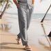 Men's Clothing Trousers Summer Beach Pants Drawstring Elastic Waist Straight Solid Color Comfortable Daily Fashion Street Pants_viptrois.com