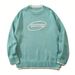 Embroidered Logo Sweater – Unisex Couple’s Knit Top With Faux Layered Design (Black/Gray/Blue, S-XL)"_viptrois.com