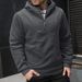 Men's Zip-Up Hoodie – Lightweight Rabbit Fur Lining, Slim Fit Corduroy With Diagonal Pockets For Casual Streetwear_viptrois.com