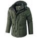 Men's Large-sized Mid-length Cotton-padded Jacket With Fleece And Thickening, A Warm Cotton-padded Jacket For Outdoor Use In Sub-zero Temperatures_viptrois.com