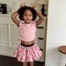 Girls' T-shirt Skirt Set Baby Casual Sweet Fresh Floral Bloom Mini Dress Children's Clothing Ensemble_viptrois.com
