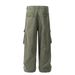 Men's Clothing Vibe Trendy Overalls Men's Heavy Washed Distressed Wrinkled Design Niche Loose Wide Leg Straight Trousers_viptrois.com