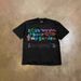 Heavyweight Pure Cotton Oversized T-Shirt Colorful Letter Print Loose Short Sleeved Men's And Women's Top_viptrois.com