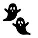 Ghostly Funny Halloween Decoration Car Rearview Mirror Window Wall Home Sticker_viptrois.com