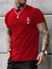 Men's Casual Short Sleeve Cotton T-Shirt Soft Breathable Tee With Letter Print Loose Fit For Streetwear Everyday Comfort (S-XXXL, Multiple )"_viptrois.com