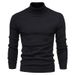 Pure Autumn Winter New Solid Color Pullover Export High Neck Men's Casual Knitted Cross-Border Sweater_viptrois.com