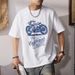 Men's And Women's Printed T-shirts Casual Tops Cotton Crew Neck Short-sleeved T-shirts Couple Summer American Crew Neck Loose_viptrois.com