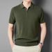Men's Clothing Short Sleeved Polo Shirt Men's Summer Casual Simple Business New Tops_viptrois.com