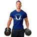 2025 Men's Loose Letter Basketball Training Elastic European And American Trendy Short Sleeve T-shirt_viptrois.com