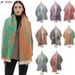Unisex Women's shawl floral jacquard scarf_viptrois.com
