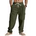 Men's Clothing Men's Heavyweight Corduroy Work Pants Retro Style Multi Pocket Loose Wide Leg Casual Trousers_viptrois.com