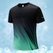 Men's Clothing Ice Silk Short Sleeve Thin Gradient Casual Sports Outdoor T Shirt_viptrois.com