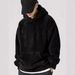 Men's Fleece-Lined Hoodie - Winter Warm Pullover With Oversized Pockets (S-XXL, Black/Green/Grey/Khaki)_viptrois.com