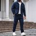 Men's Heavyweight Workwear Jacket & Multi-Pocket Trousers Set – Durable Retro Style (Army Green/Black/Khaki/Dark Blue/Grey, S-XXXL)_viptrois.com