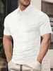 Men's Clothing Foreign Trade Men's Short Sleeved T Shirt Summer Fashion Casual Loose Lapel Pearl Cotton Polo Shirt_viptrois.com