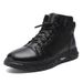 European Warm Series 2025 Plus Size Trendy Martin For Men British Style With Fleece Lining Warm High-top Men's Casual Leather Boots_viptrois.com