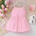 Kids’ Clothing Sleeveless Solid Color Dress_viptrois.com