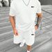 Summer Casual Suit Men's Short Sleeved T Shirt Sports Shorts Running Two Piece Suit_viptrois.com