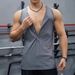 2025 Summer Knitted Vertical Stripe Fitness Sports Leisure Slim-fitting Wide Shoulder Tank Top_viptrois.com
